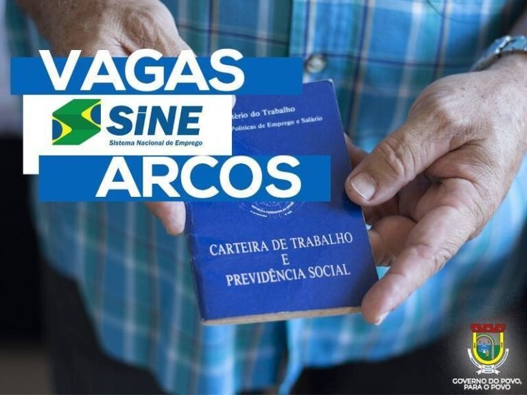 Confira as vagas de emprego em Arcos