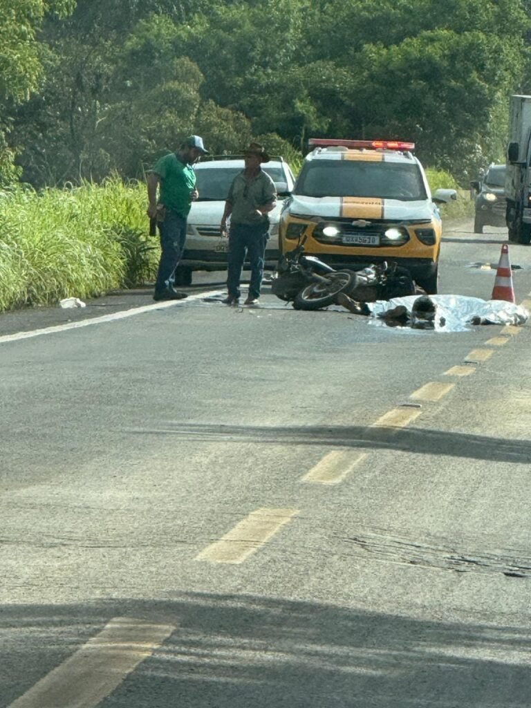Acidente de trânsito na MG 170 próximo a balança com vítima fatal.