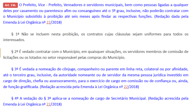 Vereadores aprovam brecha para nepotismo em Arcos e abrem caminho para nomeações de parentes do prefeito