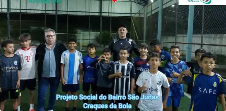 “Esporte é vida, é inclusão e é saúde”, diz Ronaldo da Arcolub em visita ao Projeto Craques da Bola e da entrevista ao Zagueirão Esportes