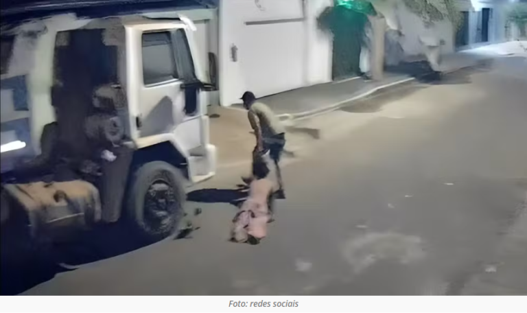 Homem é preso após arrastar esposa pelos cabelos em Uberlândia; agressão foi registrada por câmeras