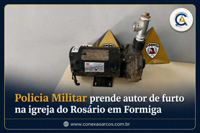 Policia Militar prende autor de furto na igreja do Rosário em Formiga