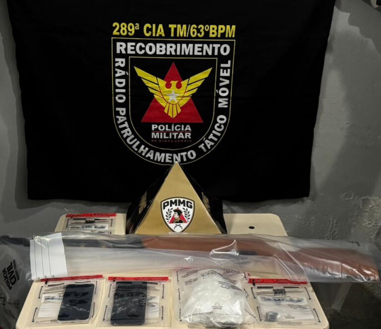 POLÍCIA MILITAR PRENDE FORAGIDO DA JUSTIÇA E APREENDE ARMAS E DROGAS NA ZONA RURAL DE CÓRREGO FUNDO
